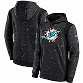 Men's Miami Dolphins Nike Charcoal 2021 NFL Crucial Catch Therma Pullover Hoodie,baseball caps,new era cap wholesale,wholesale hats